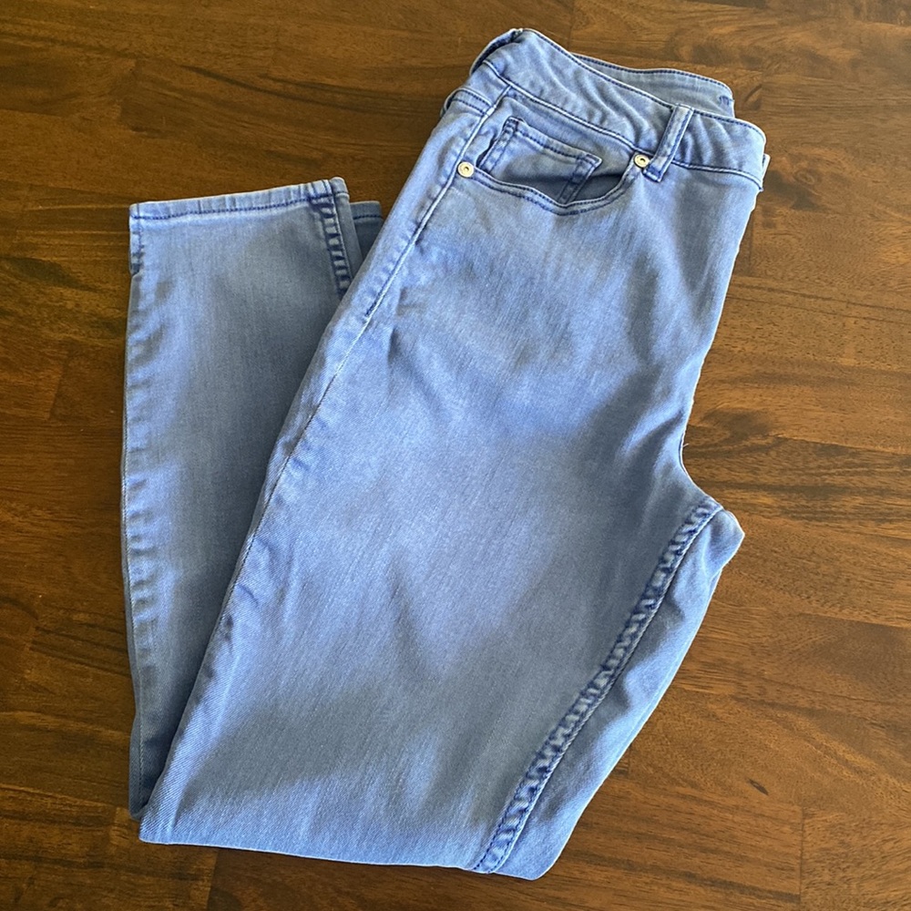 Maurice’s High Rise Purple Blue Jegging, 7/8